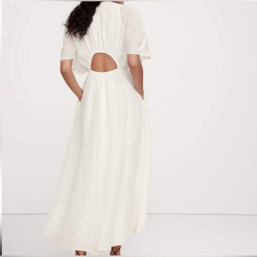 Banana Republic Creamy White Dress size S NWT